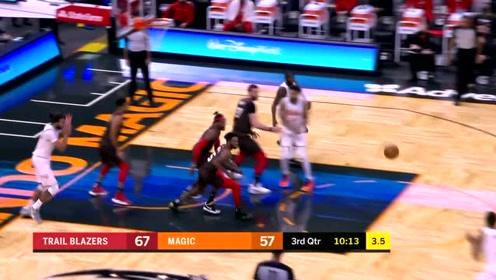 【NBA录像回放 原声】开拓者vs魔术第3节英文原声回放