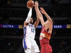 NBA精彩图片：掘金主场104-95力克76人