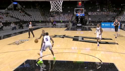 【NBA集锦】骚操作秀的飞起 穆雷醉仙步转身反手上篮