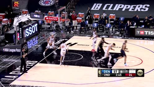 【2021年04月02日 掘金vs快船集锦】约基奇计上心头送妙传 戈登空切进场起飞双臂背扣