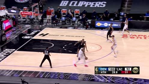 【2021年04月02日 掘金vs快船集锦】转身突破脚踩莲花 小卡单打戈登上演双臂炸筐