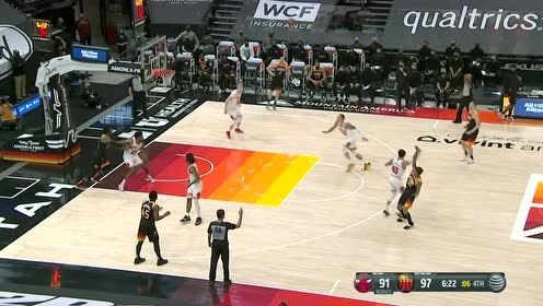 【2021年04月03日 公牛vs爵士集锦】没有任何道理可言 克拉克森外线拉弓射箭三分命中