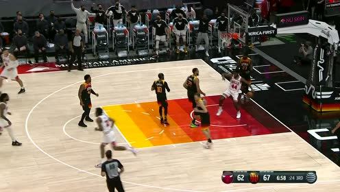 【2021年04月03日 公牛vs爵士集锦】层层深入逐个击破！赛迪斯杨出其不意连线威廉姆斯空切暴扣