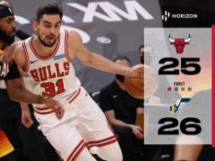 NBA常规赛：首节战罢，爵士以26-25领先公牛