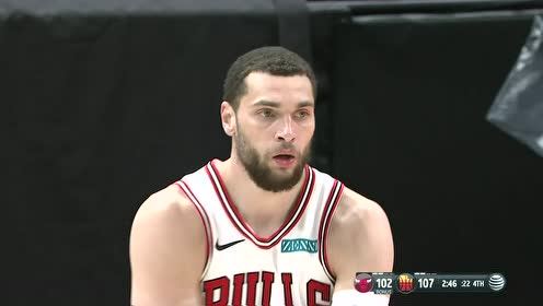 【2021年04月03日 公牛vs爵士集锦】高手过招！拉文漂移三分一发入魂米切尔戏耍防守撤步跳投反击