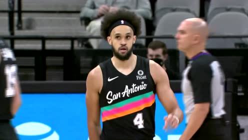 【2021年04月06日 骑士vs马刺集锦】变相突破晃开防守 怀特急停干拔抛投建功