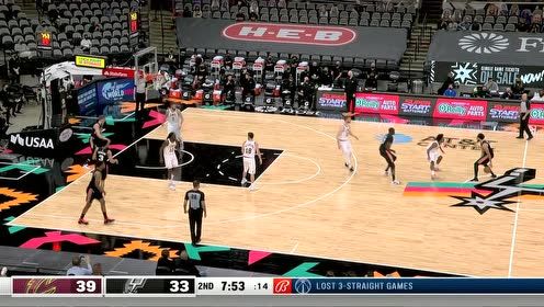 【2021年04月06日 骑士vs马刺集锦】乱中取胜 怀特将功补过反抢断助飞约翰逊