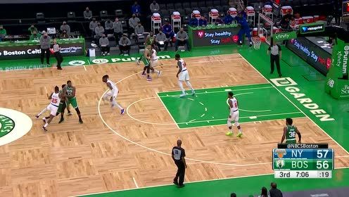 【2021年04月08日 尼克斯vs凯尔特人集锦】给大家表演个绝活 塔图姆溜底线海底捞月