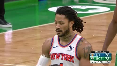 【2021年04月08日 尼克斯vs凯尔特人集锦】尼克斯vs凯尔特人第4节英文原声回放