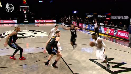 【2021年04月08日 鹈鹕vs篮网集锦】谁说我跳不起来 格里芬正面阻拦锡安冲击