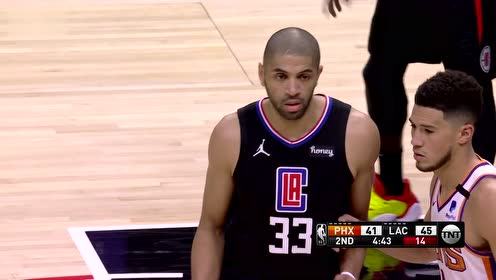 【2021年04月09日 太阳vs快船集锦】莱昂纳德失误遭抢断 克劳德反击连线布里奇斯空接暴扣