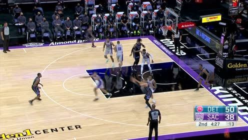 【2021年04月09日 活塞vs国王集锦】福克斯这样的视野和炮弹般的传球 下一个超级核心领袖已经诞生