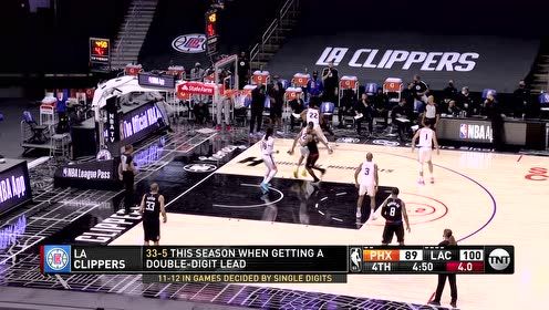 【2021年04月09日 太阳vs快船集锦】鲍老板在场边疯狂庆祝 乔治横移撤步不讲理三分命中