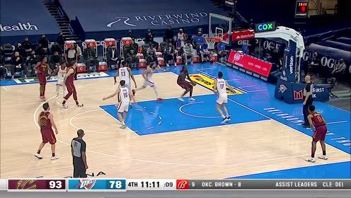 【2021年04月09日 骑士vs雷霆集锦】喂饼吃饼都OK 哈滕妙传+凶残虐筐