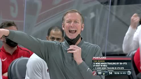 【2021年04月09日】开拓者vs爵士第4节中文解说回放