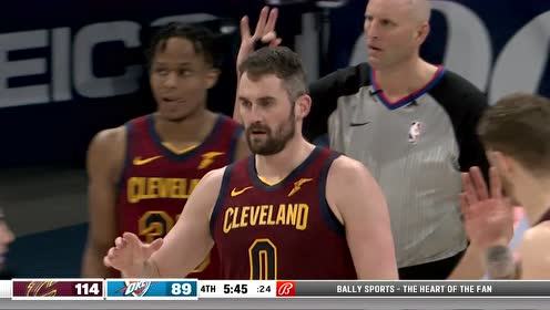 【2021年04月09日 骑士vs雷霆集锦】火柴盒弹跳 乐福空中回头望月