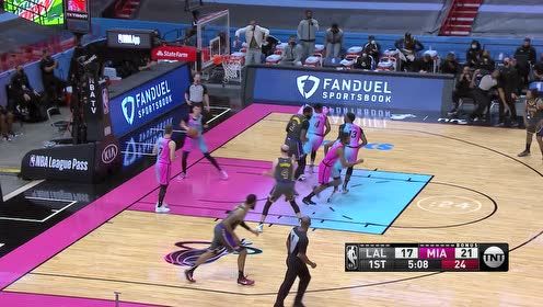 【2021年04月09日 湖人vs热火集锦】湖人vs热火精华回放 庄神空砍两双巴特勒独砍28分率队复仇