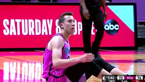 【2021年04月09日 湖人vs热火集锦】湖人104-110热火 庄神空砍两双巴特勒独砍28分率队复仇