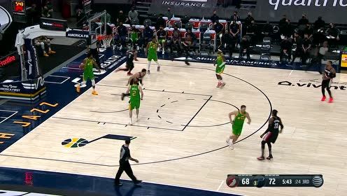 【2021年04月09日 开拓者vs爵士集锦】防守形同虚设 麦科勒姆直杀篮下举火烧天