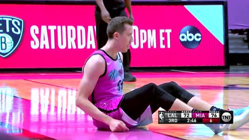 【2021年04月09日 湖人vs热火集锦】诠释射手的真正本色  邓罗外线超远3+1精准命中