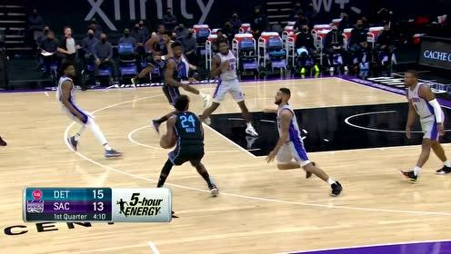 【2021年04月09日 活塞vs国王集锦】你知道我节奏我了解你意识 国王双枪上演闪电反击