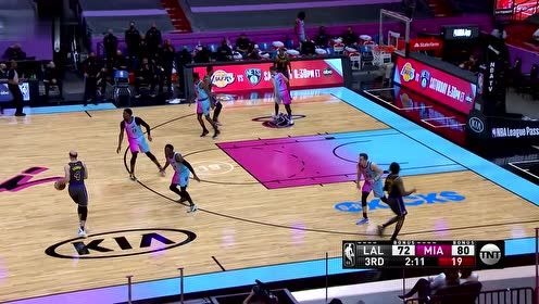 【2021年04月09日 湖人vs热火集锦】波普vs热火集锦 全场28分手感火热轰入6记三分难救主