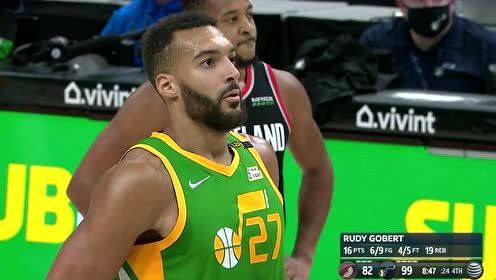 【2021年04月09日】开拓者vs爵士第4节英文原声回放