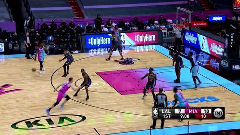 【2021年04月09日 湖人vs热火集锦】平地一声惊雷起 阿德巴约篮下双臂擎天暴扣