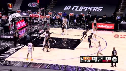 【2021年04月09日 太阳vs快船集锦】布克顶翻贝弗利中投得手 莱昂纳德三分几乎命中压哨