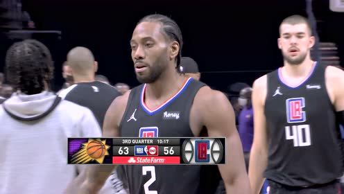 【2021年04月09日 太阳vs快船集锦】布克一步过掉莫里斯直杀篮下 分球艾顿双手放篮