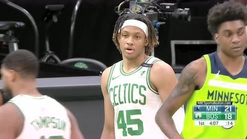 【2021年04月10日】森林狼vs凯尔特人第1节英文原声回放