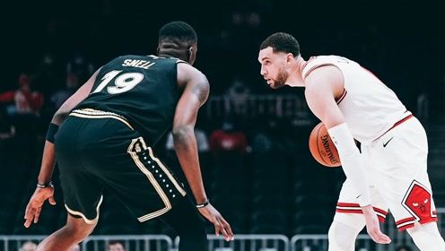 【2021年04月10日 公牛vs老鹰集锦】拉文半场狂轰39分 刷新本赛季半场得分纪录