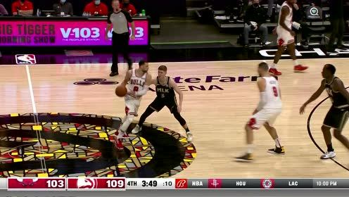 【2021年04月10日 公牛vs老鹰集锦】听说你状态火热 卡佩拉大帽拉文守卫禁区