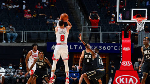 【2021年04月10日 公牛vs老鹰集锦】公牛108-120老鹰 拉文空砍50分特雷杨42+8+9率队逆转