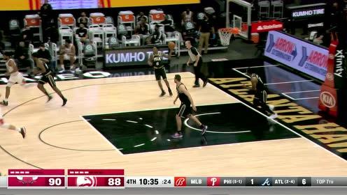 【2021年04月10日 公牛vs老鹰集锦】文有引力受益者 科比怀特突破风骚拉杆