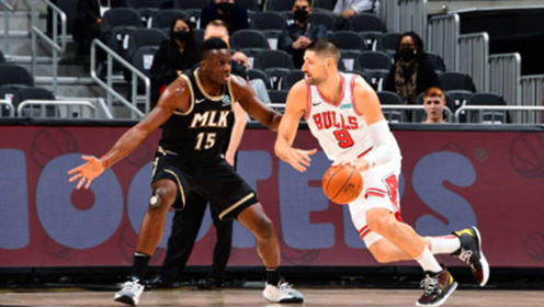 【2021年04月10日 公牛vs老鹰集锦】武切维奇vs老鹰集锦 25分碾压对手上篮