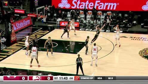 【2021年04月10日 公牛vs老鹰集锦】给对手下马威 拉文开场状态状态爆棚