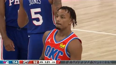 【2021年04月11日】费城vs雷霆第4节英文原声回放