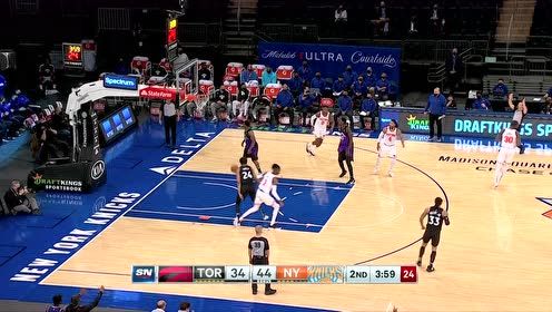 【2021年04月12日 猛龙vs尼克斯集锦】里突外投全面开花 兰德尔无解进攻连续砍分