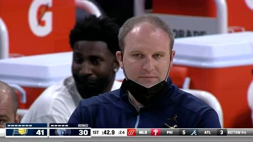 【2021年04月12日】步行者vs灰熊第1节英文解说回放