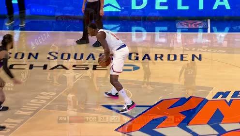 【2021年04月12日 猛龙vs尼克斯集锦】脚踩莲花灵巧变向 巴雷特欧洲步突破贯穿防守