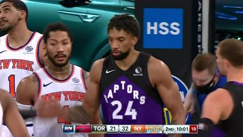 【2021年04月12日】猛龙vs尼克斯第2节英文解说回放