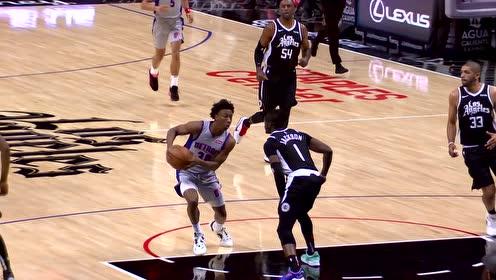 【2021年04月12日 活塞vs快船集锦】眼皮底下不容造次！巴图姆轻舒猿臂扇飞萨本·李