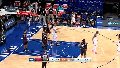 【2021年04月12日 猛龙vs尼克斯集锦】兰德尔vs猛龙集锦 全场26+8末节开火险胜猛龙