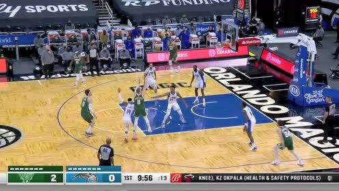 【2021年04月12日】雄鹿vs魔术第1节中文解说回放