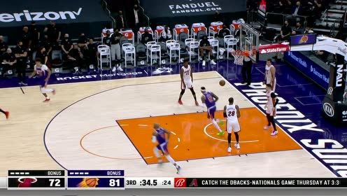 【2021年04月14日 热火vs太阳集锦】动作非常舒展 克雷格突破潇洒拉杆