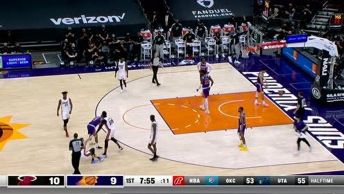 【2021年04月14日 热火vs太阳集锦】这回应真硬气 邓罗不讲理3+1