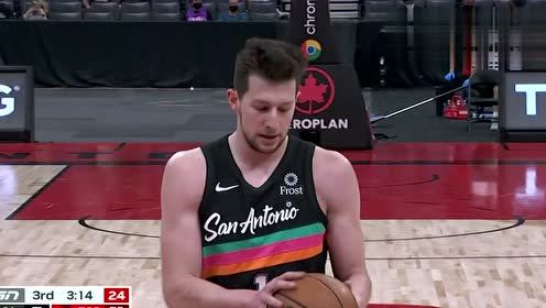 【2021年04月15日】马刺vs猛龙第3节中文解说回放