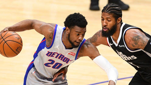 【2021年04月15日 快船vs活塞集锦】快船vs活塞前瞻 乔治小卡欲率队冲击7连胜