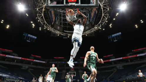 【2021年04月15日 雄鹿vs森林狼集锦】爱德华兹vs雄鹿集锦 全场24+3无死角三分难旧主